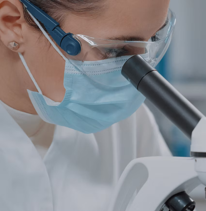 Medical professional conducting research